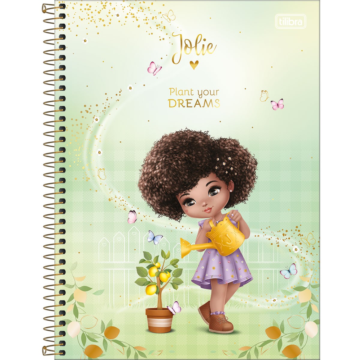 Caderno Universitário Tilibra Jolie Espiral Capa Dura 80 Folhas 1 Matéria Sortido