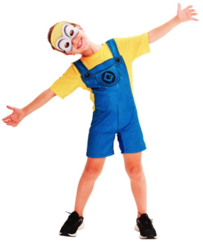 Fantasia Minions Bob Básica Tam G Super Magia