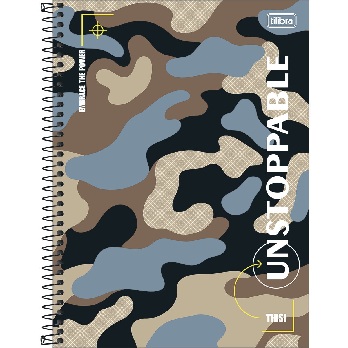 Caderno Universitário Tilibra Connect Hide Capa Dura 256 Folhas 16 Matérias Sortido