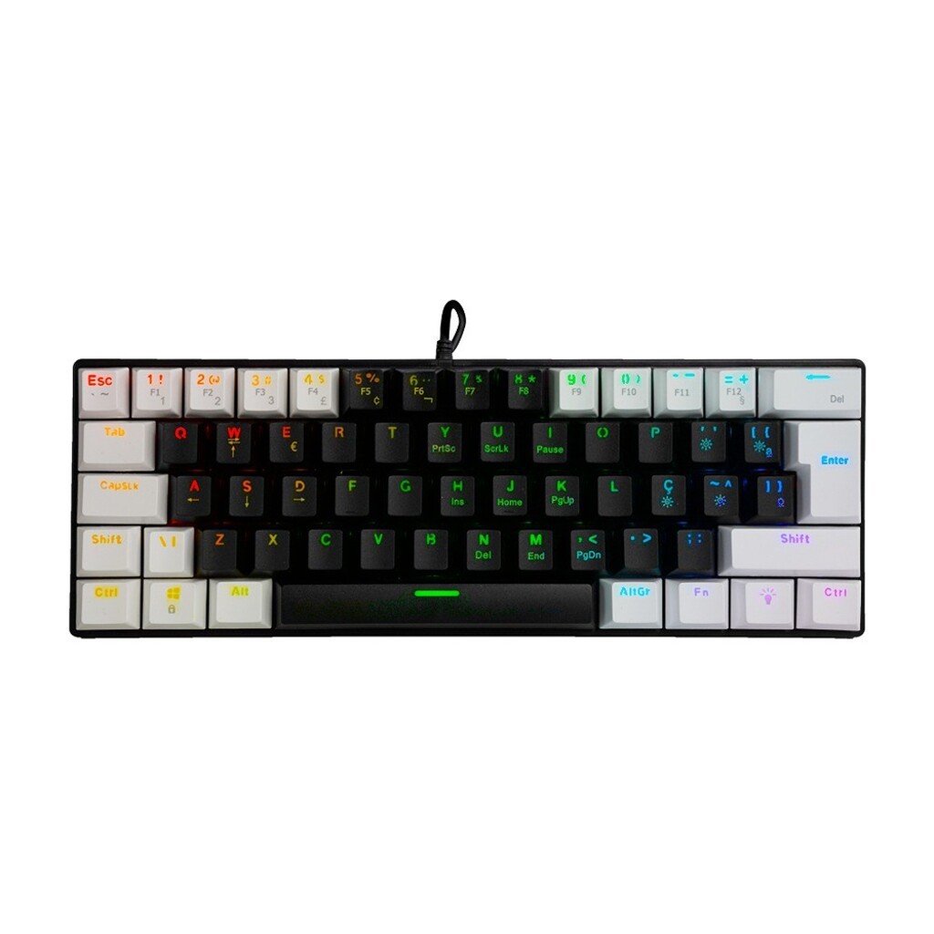 Teclado USB Gamer Warrior Royal Precision Mecânico com Led RGB - TC314