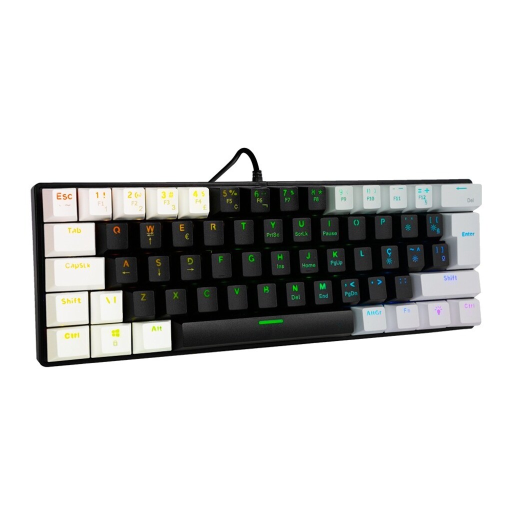 Teclado USB Gamer Warrior Royal Precision Mecânico com Led RGB - TC314