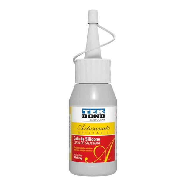 Cola Tekbond Silicone Artesanato 25g 30ml Pequeno Unidade