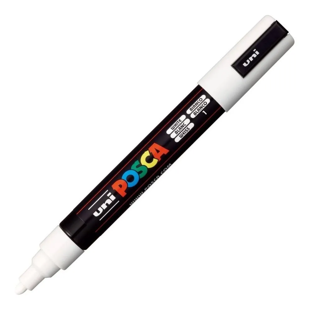 Marcador Artístico Uni Posca PC-5M Branco