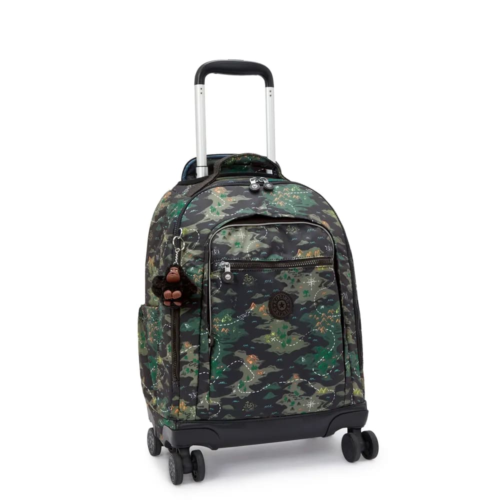 Mochila Kipling New Zea Estampado com Rodinha Grande