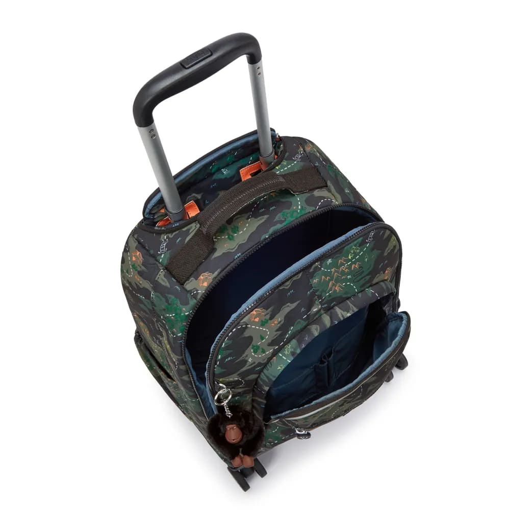 Mochila Kipling New Zea Estampado com Rodinha Grande