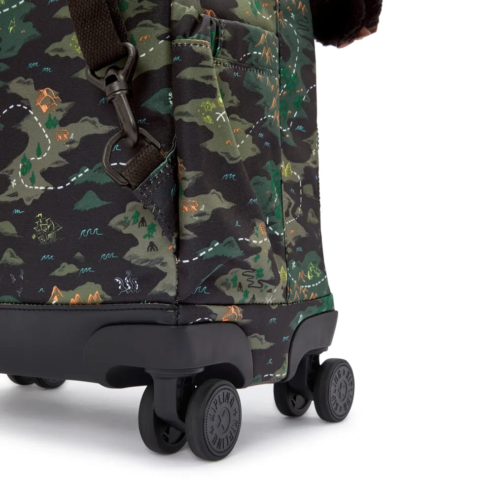 Mochila Kipling New Zea Estampado com Rodinha Grande