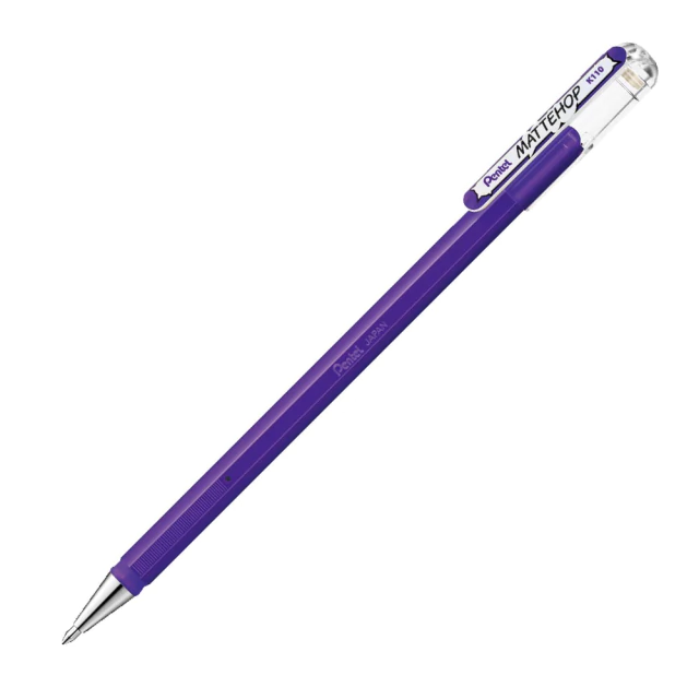Caneta em Gel Pentel Roller 1.0mm Mattehop Cores Vibrantes