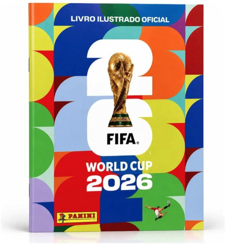 Álbum de Figurinhas Capa Brochura Copa Do Mundo Fifa 2026