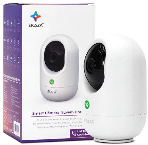INSTALAÇÃO INCLUSA Câmera Interna Inteligente Ekaza EKGDT4117B