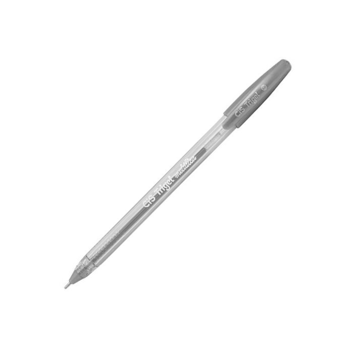 Caneta em Gel CIS Trigel Metálica 1.0 mm Corpo Triangular