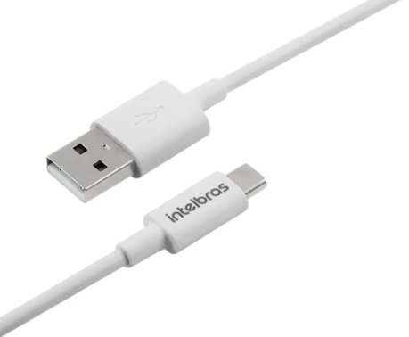 Cabo USB - USB C Branco PVC 1,2m Intelbras EUAC 12PB