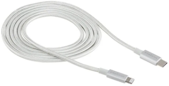 Cabo USB C - Lightning Branco nylon 1,5m Intelbras EUCL 15NB