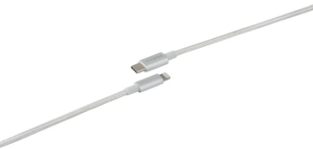 Cabo USB C - Lightning Branco nylon 1,5m Intelbras EUCL 15NB