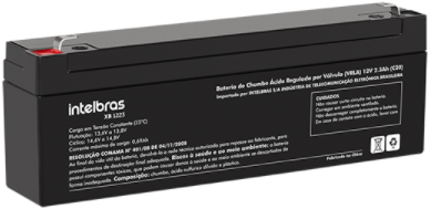 Bateria chumbo-ácido 12 V Intelbras XB 1223