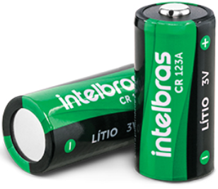 Bateria Cilíndrica de Lítio 3 V CR 123A Intelbras