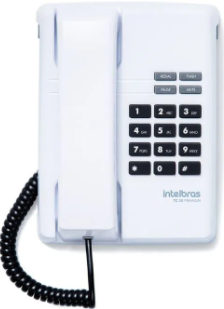 Telefone Branco Ártico Intelbras TC 50 Premium