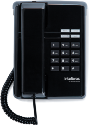 Telefone Preto Intelbras TC 50 Premium