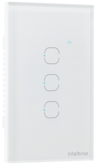 Interruptor Smart Wi-Fi Touch 3 Teclas Intelbras EWS 1003 Branco