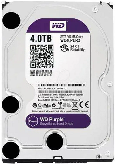 Disco Rígido CFTV HD 4 TB WD Purple