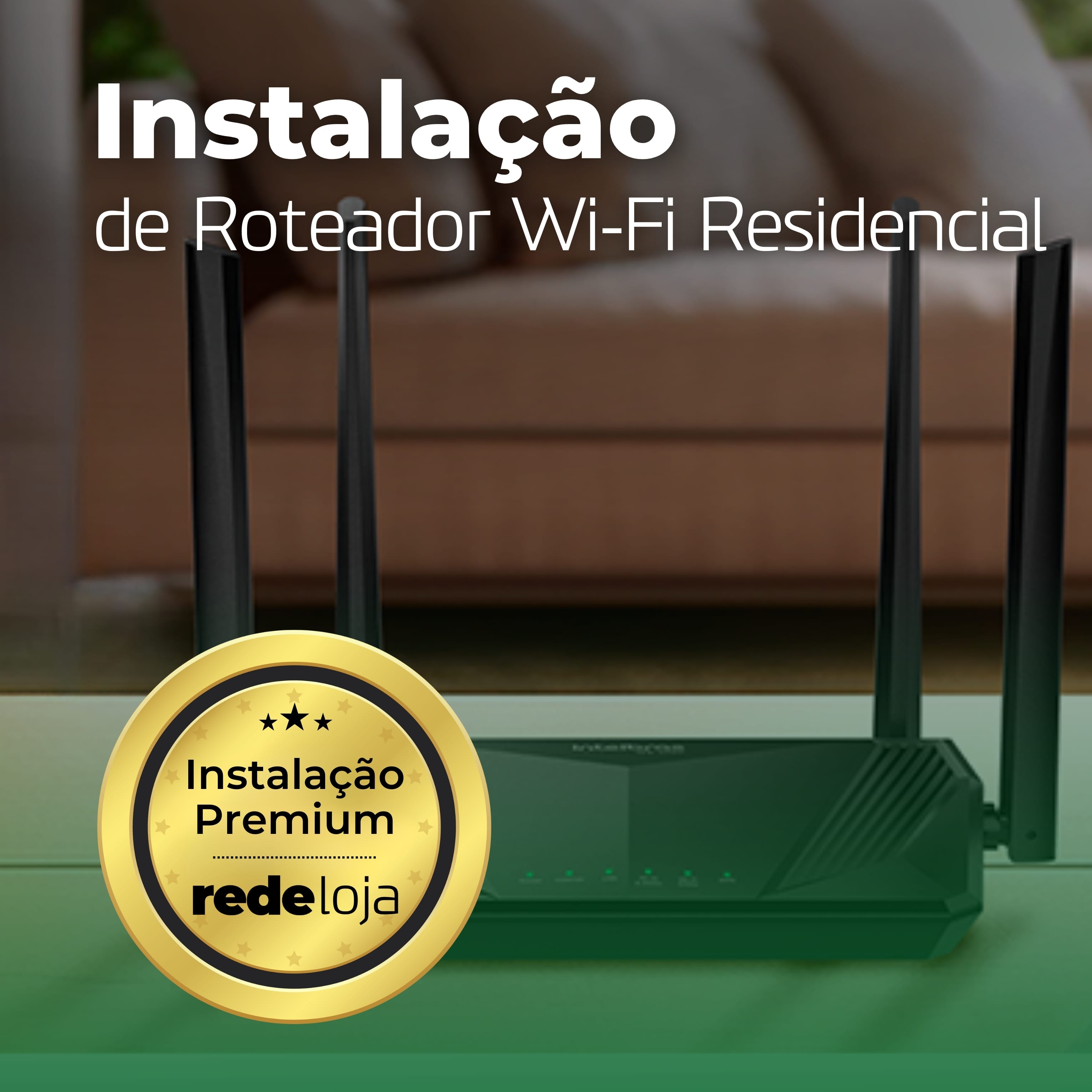 Instalação de Roteador Wi-Fi Residencial